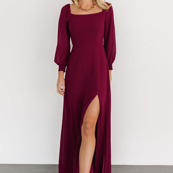 Baltic Born Giselle Maxi Dress | Mulberry Size MM - Picture 2 of 5